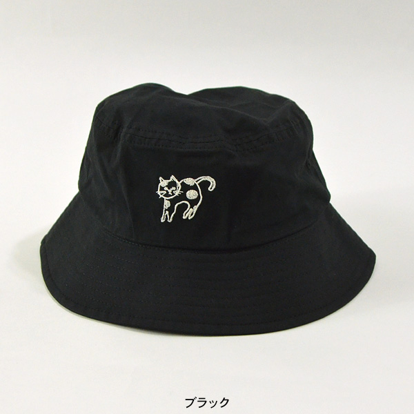 公式サイト限定価格 45%OFF ねこ刺しゅうギャバハット