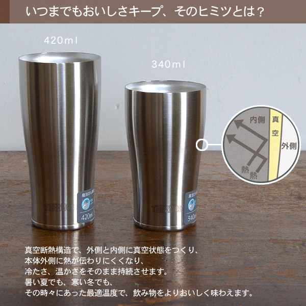メール便不可 サーモス 真空断熱タンブラー 4ml Jde 4 Mg メンズ レディース グラス コップ 魔法瓶 キャンプ ランチ ビール ステンレス 保冷 保温 食洗機対応 Thermos 公式 Marumiya World 本店