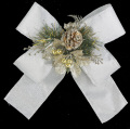 シルバーラメコーンデコリボンS（3ヶ）セット