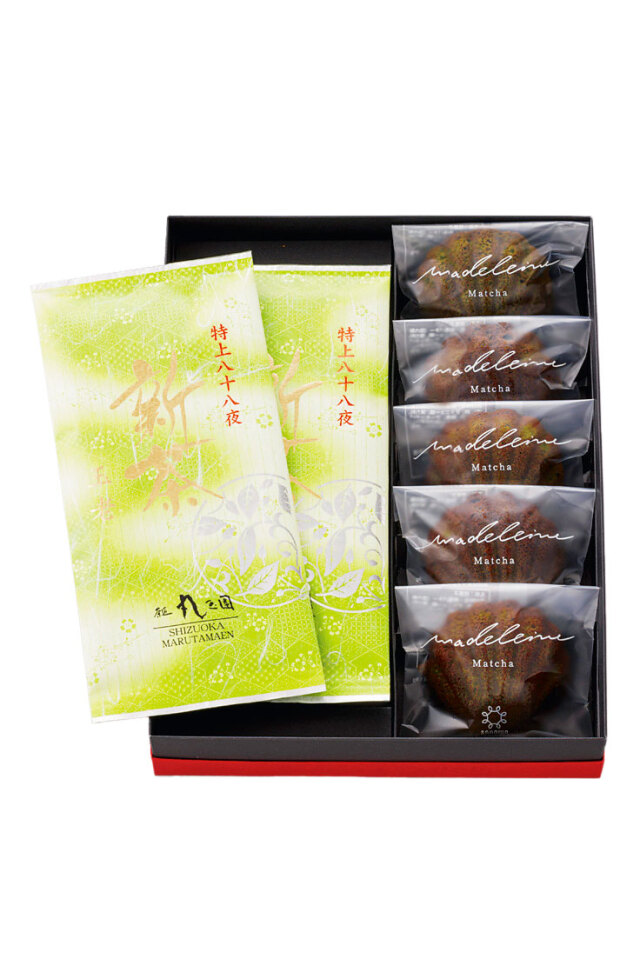 【新茶】特上八十八夜新茶(90ｇ×2本)・新茶マドレーヌ(5個)セット