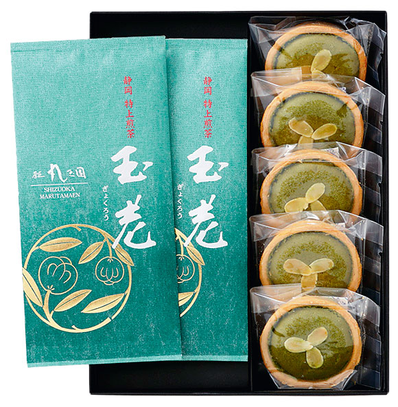 特上煎茶玉老（90g）・抹茶タルトセット