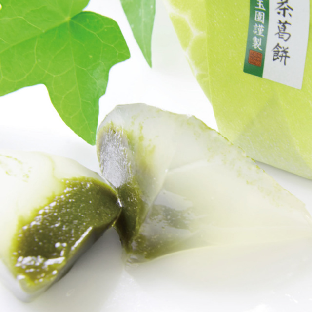 濃茶葛餅