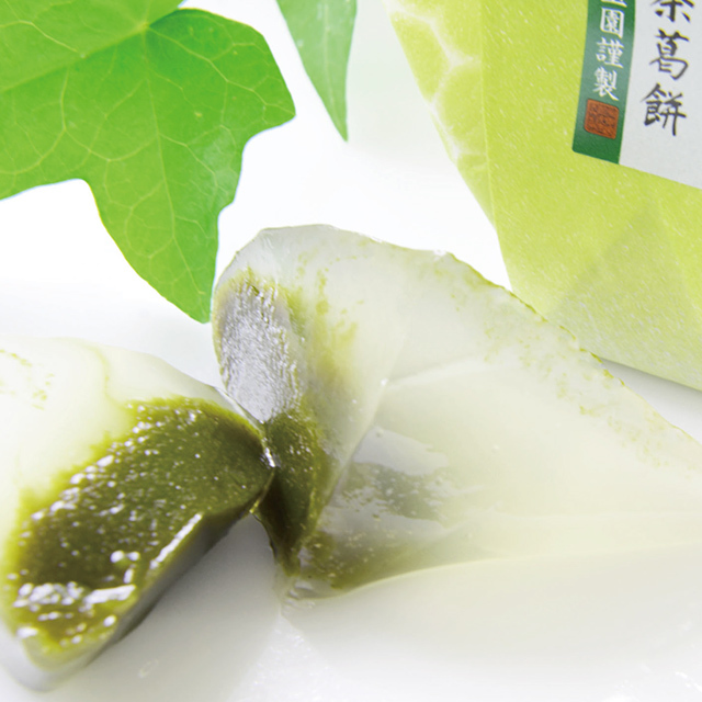 濃茶葛餅