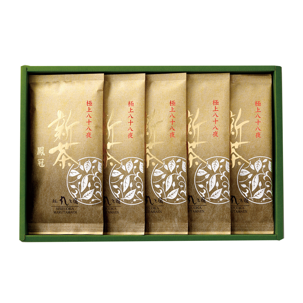 【新茶】極上八十八夜新茶 鳳冠（ほうかん）／90g袋×5本 箱入