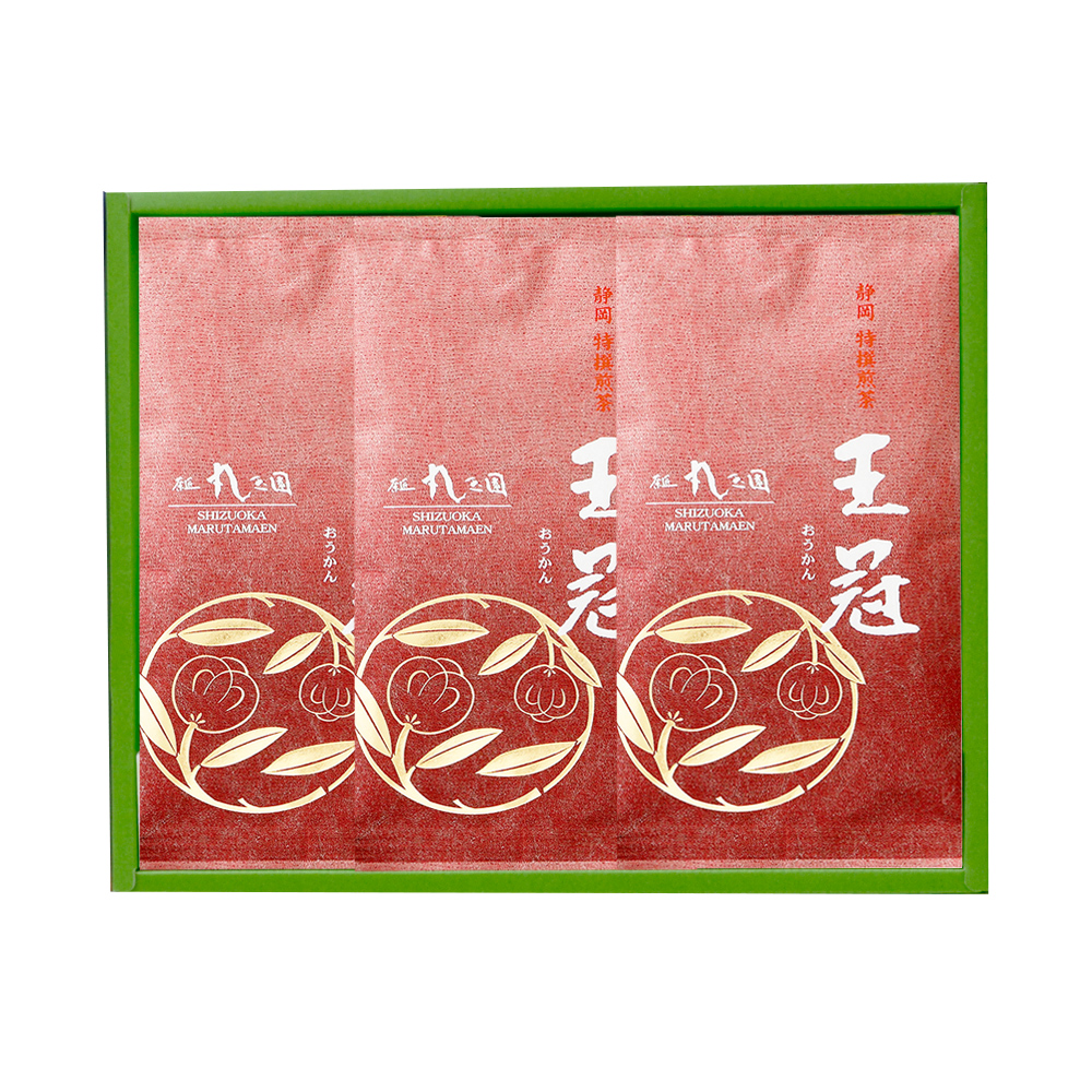 茶茶丸様　 〜専用〜 茶の実紋シリーズ】 王冠（おうかん）／90g×3本 箱入 掛川茶 新茶 深