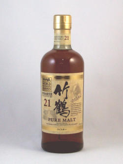 ニッカ 竹鶴 21年 ピュアモルト スリムボトル 43度 700ml