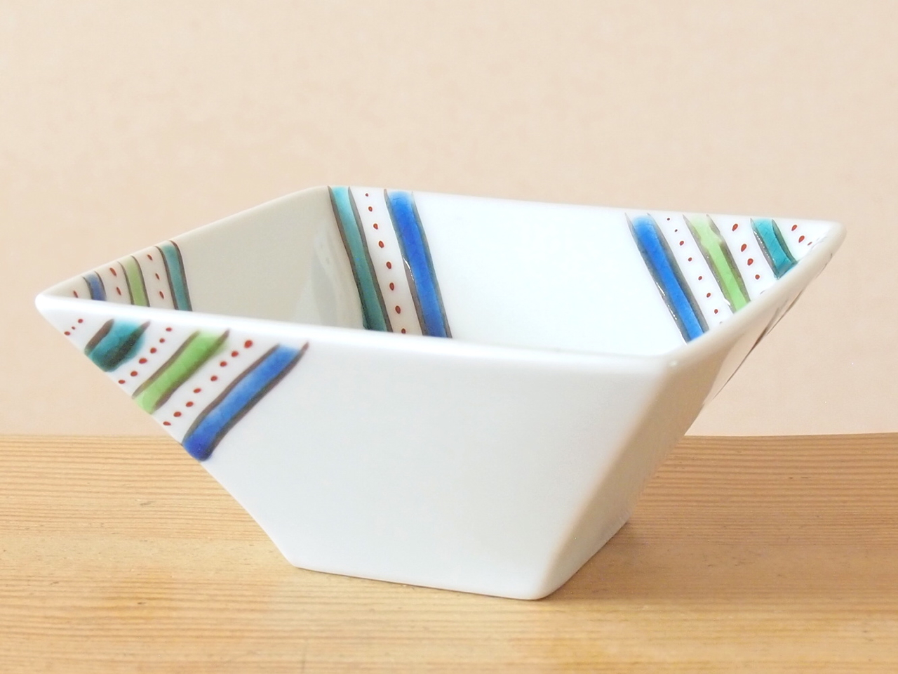 九谷焼　3.5号角小鉢