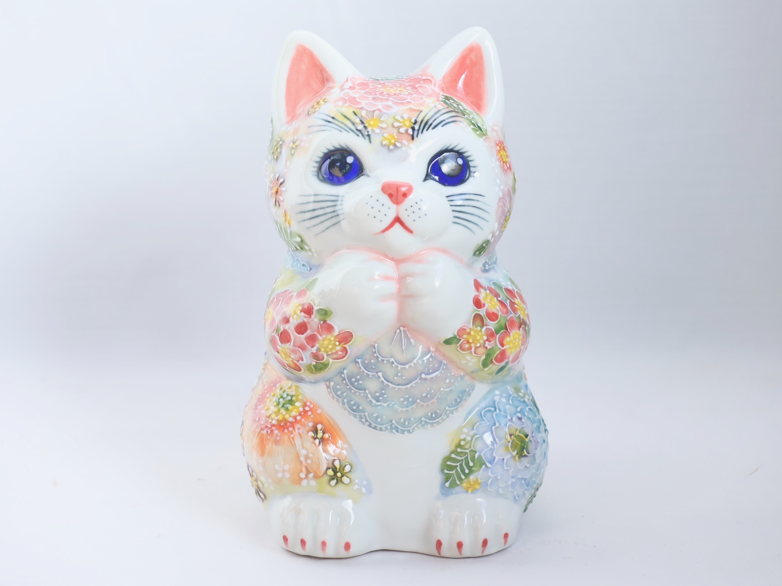 5.2号願掛け猫　下絵イッチン華盛　下野邦子