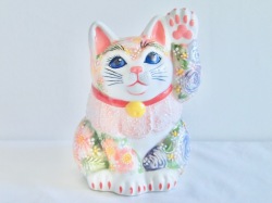 5.7号前垂れ招猫　下絵イッチン華盛　下野邦子