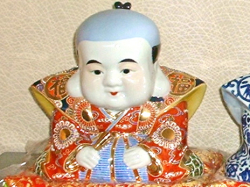 九谷焼福助(８号) 九谷焼福助(8号)