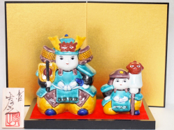 五月人形 武将の兜　九谷焼 九谷焼の節句 武者人形・五月人形・兜
