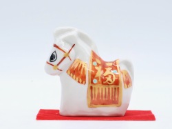 丙午,九谷焼の干支,干支の置物,午の置物,九谷焼午