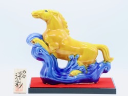 丙午-115 8号出世午 交趾 九谷焼マルヨネ陶幸 maruyone