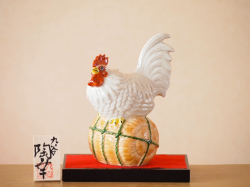 九谷焼 干支置物 酉 陶幸 マルヨネ