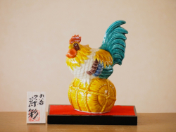 九谷焼 干支置物 酉 陶幸 マルヨネ