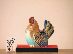 九谷焼 干支置物 酉 陶幸 マルヨネ