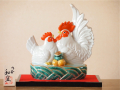 九谷焼 干支置物 酉 陶幸 マルヨネ