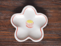 豆皿 梅 赤椿 /小皿 豆皿 吉祥紋古典絵変り /九谷焼 和陶房 /幅8.5×奥8.5×高1.2cm
