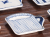 豆皿 カップ 染付麦藁 /小皿 豆皿 吉祥紋古典絵変り/九谷焼 和陶房/幅8.7×奥9×高1.2cm
