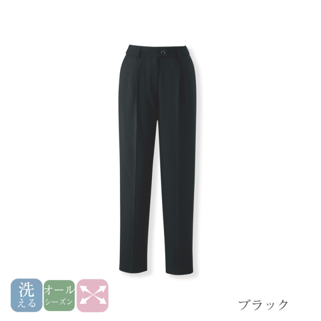 テーパードパンツ 事務服 制服 オフィスウエア アンジョア