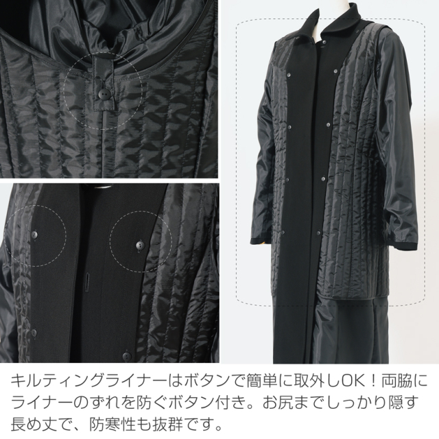 美品✨PRADA ノーカラー フォーマル コート 比翼 ブラック Ｌサイズ 新作【プラダ】ライトRe-Nylon トレンチコート (PRADA/トレンチ