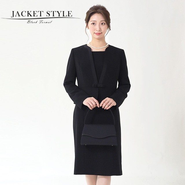 ブラックフォーマル,黒,喪服,礼服,レディース,アンサンブル,ブラック,葬儀,冠婚葬祭,法事,品格