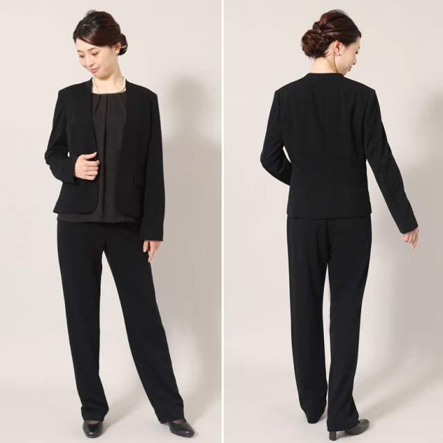 Mfil ノーカラージャケット 38 ブラック Mfil ノーカラージャケット 38 ブラック Mikako Nakamura - Mfil ノー