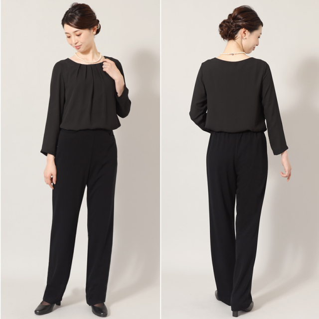 ブラックフォーマル 履き込み型美脚パンツ オールシーズン対応 34308