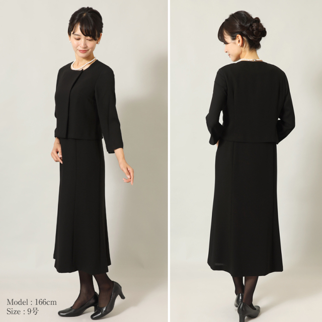 ブラックフォーマル,黒,喪服,礼服,レディース,アンサンブル,ブラック,葬儀,冠婚葬祭,法事,品格