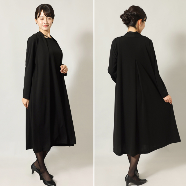 ブラックフォーマル,黒,喪服,礼服,レディース,アンサンブル,ブラック,葬儀,冠婚葬祭,法事,品格