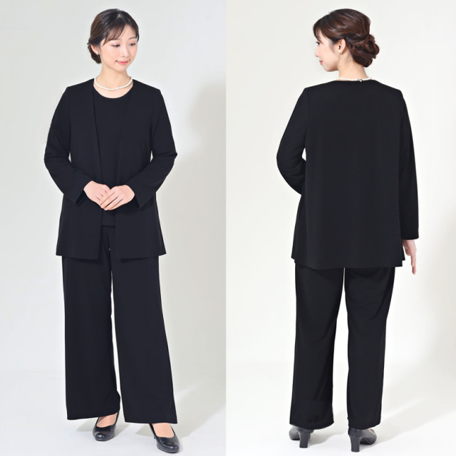 ブラックフォーマル,黒,喪服,礼服,レディース,アンサンブル,ブラック,葬儀,冠婚葬祭,法事,品格