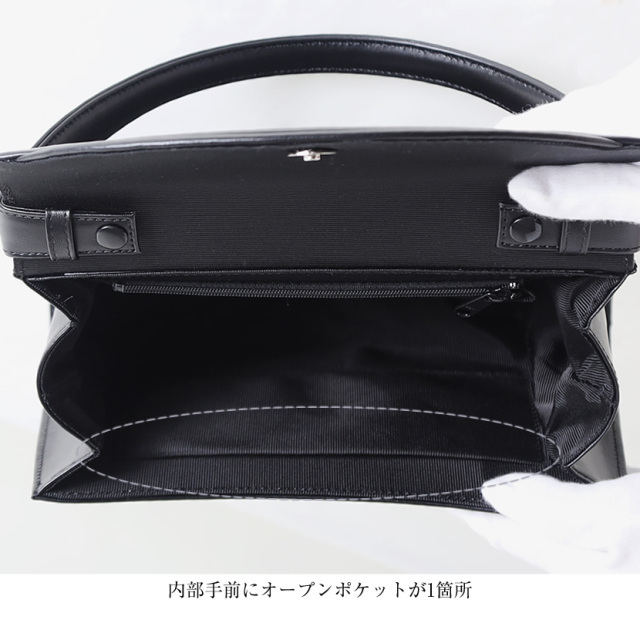 ュウ ハンドバッグ bk WOMEN BAG