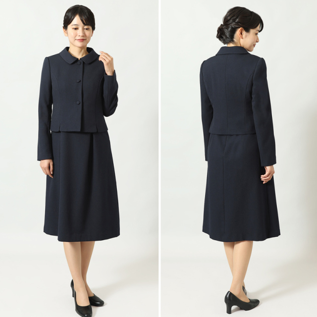 お受験,面接,学校説明会,学校訪問,濃紺,スーツ