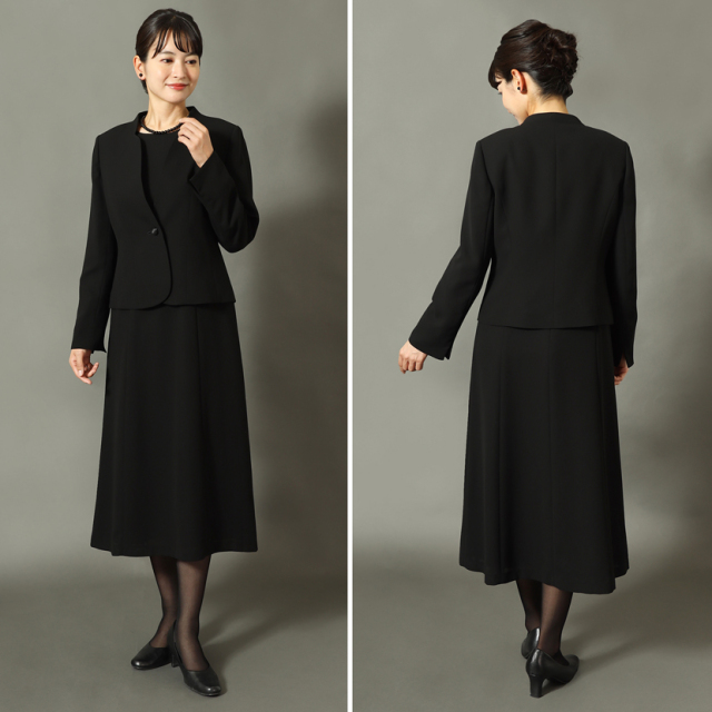 ブラックフォーマル,黒,喪服,礼服,レディース,アンサンブル,ブラック,葬儀,冠婚葬祭,法事,品格