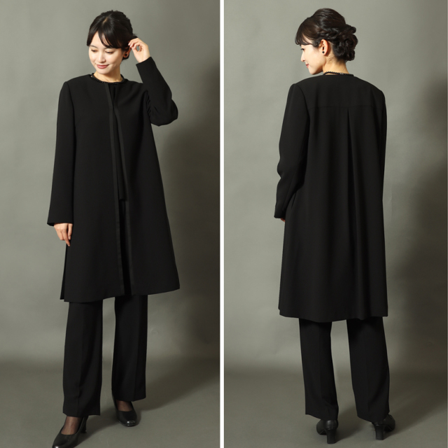 ブラックフォーマル,黒,喪服,礼服,レディース,アンサンブル,ブラック,葬儀,冠婚葬祭,法事,品格