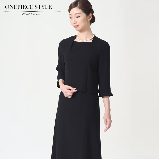 ブラックフォーマル,黒,喪服,礼服,レディース,アンサンブル,ブラック,葬儀,冠婚葬祭,法事,品格