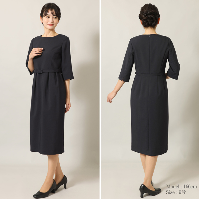 お受験,面接,学校説明会,学校訪問,濃紺,スーツ,ワンピース