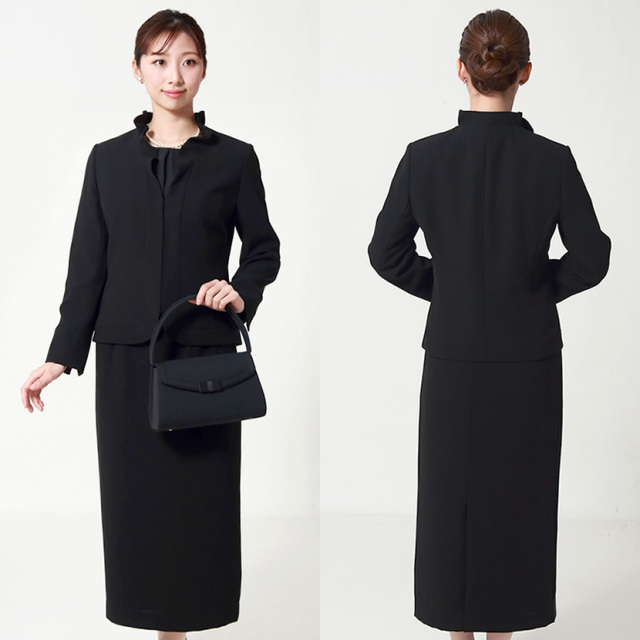 ブラックフォーマル,黒,喪服,礼服,レディース,アンサンブル,ブラック,葬儀,冠婚葬祭,法事,品格