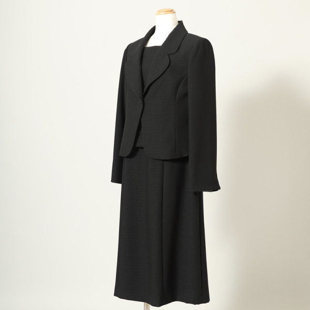 ブラックフォーマル,黒,喪服,礼服,レディース,アンサンブル,ブラック,葬儀,冠婚葬祭,法事,品格