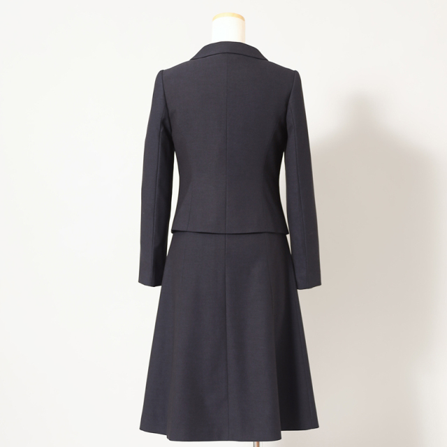 エムシーUSED】中古フォーマル お受験スーツ 鹿の子織 比翼仕立て  