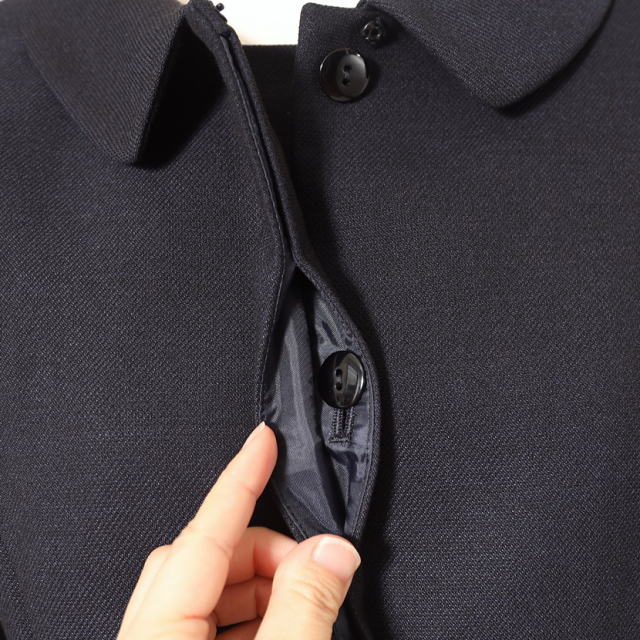 エムシーUSED】中古フォーマル お受験スーツ 鹿の子織 比翼仕立て  