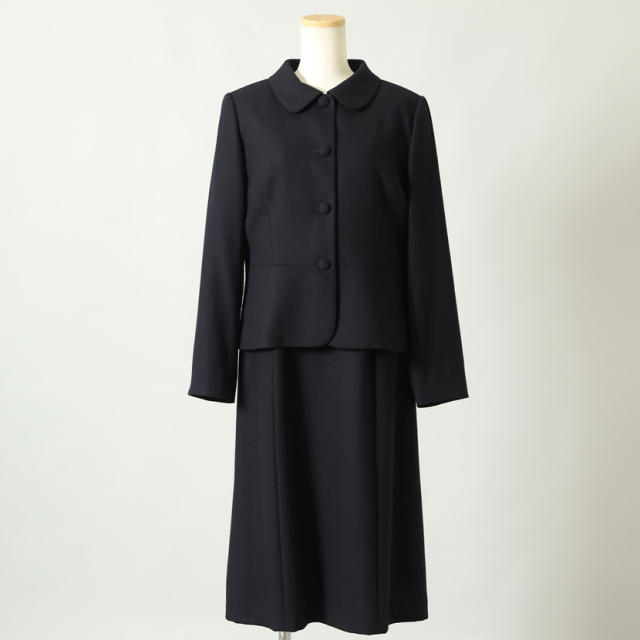お受験,面接,学校説明会,学校訪問,濃紺,スーツ