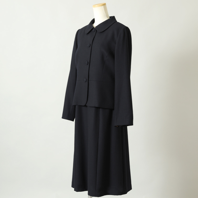 お受験,面接,学校説明会,学校訪問,濃紺,スーツ