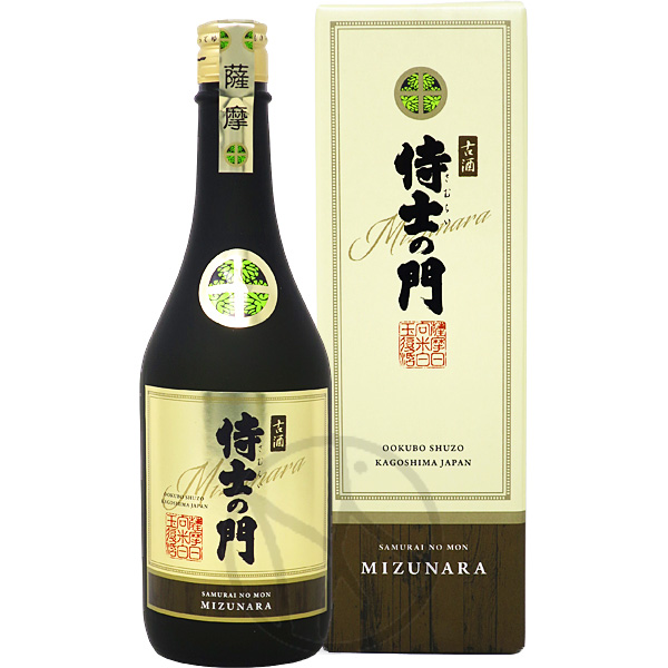 芋焼酎25° 古酒 侍士の門 ミズナラ樽貯蔵 720ml【化粧箱付】