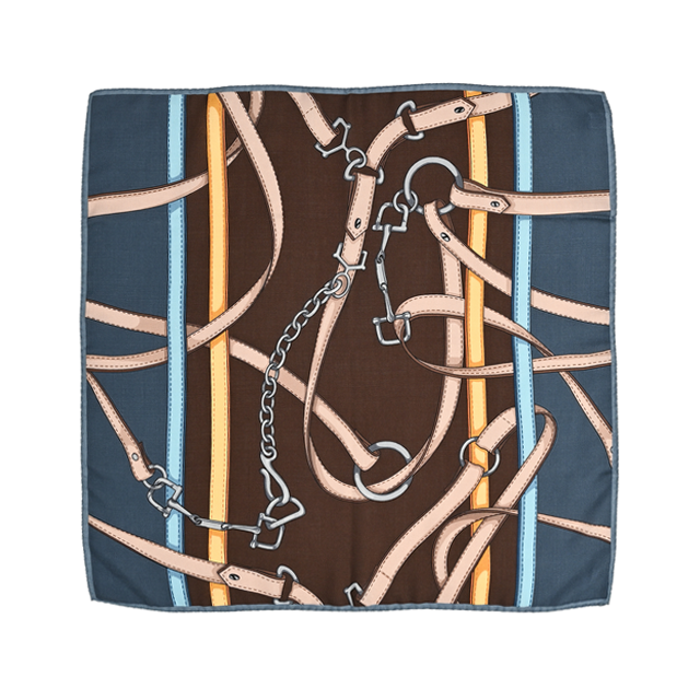 VINCENZO MIOZZA 65×65 カシミヤシルク スカーフ JF049497 【UNISEX