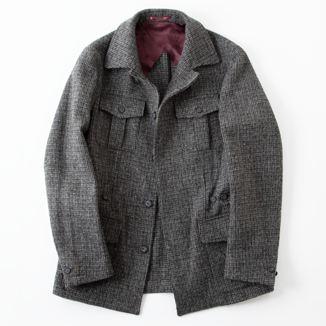 Glamb Tweed Safari JKT/ツイードサファリジャケット glamb（グラム