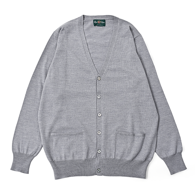 ALAN PAINE12ゲージ 長袖Vネックカーディガン128S65_HOCKLEY【MENS】