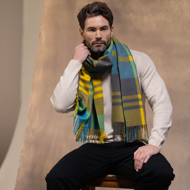 Joshua Ellis 35×190 カシミヤスカーフ CPG52473 【UNISEX】| MASHIMO&CO