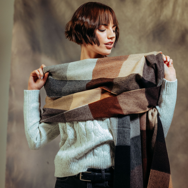 Joshua Ellis 70×190 大判カシミヤストール CPG52509【UNISEX