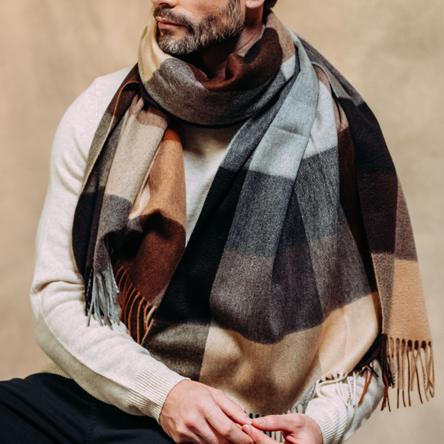 Joshua Ellis 70×190 大判カシミヤストール CPG52509【UNISEX